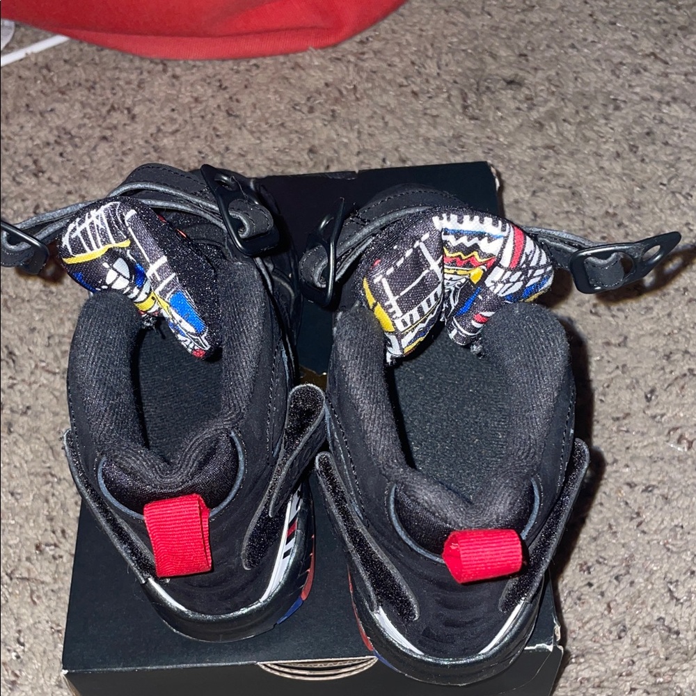 Jordan 8 Retro PS in Black, Red, and White - Picture 5 of 6